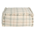 LORENA CANALS - Pouf Tissé Main Bleu Sauge