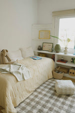 LORENA CANALS - Pouf Vichy Ivoire