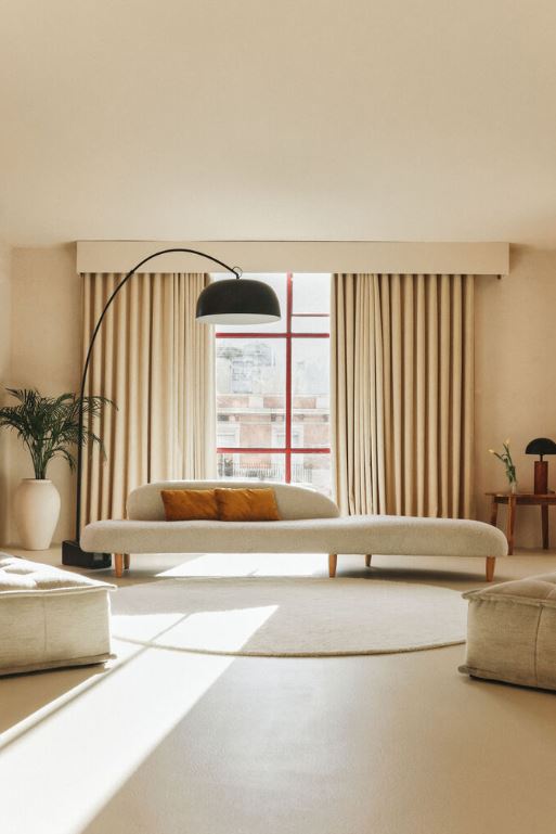 LORENA CANALS - Tapis À Laine Rond Naturel Ø 120 Cm