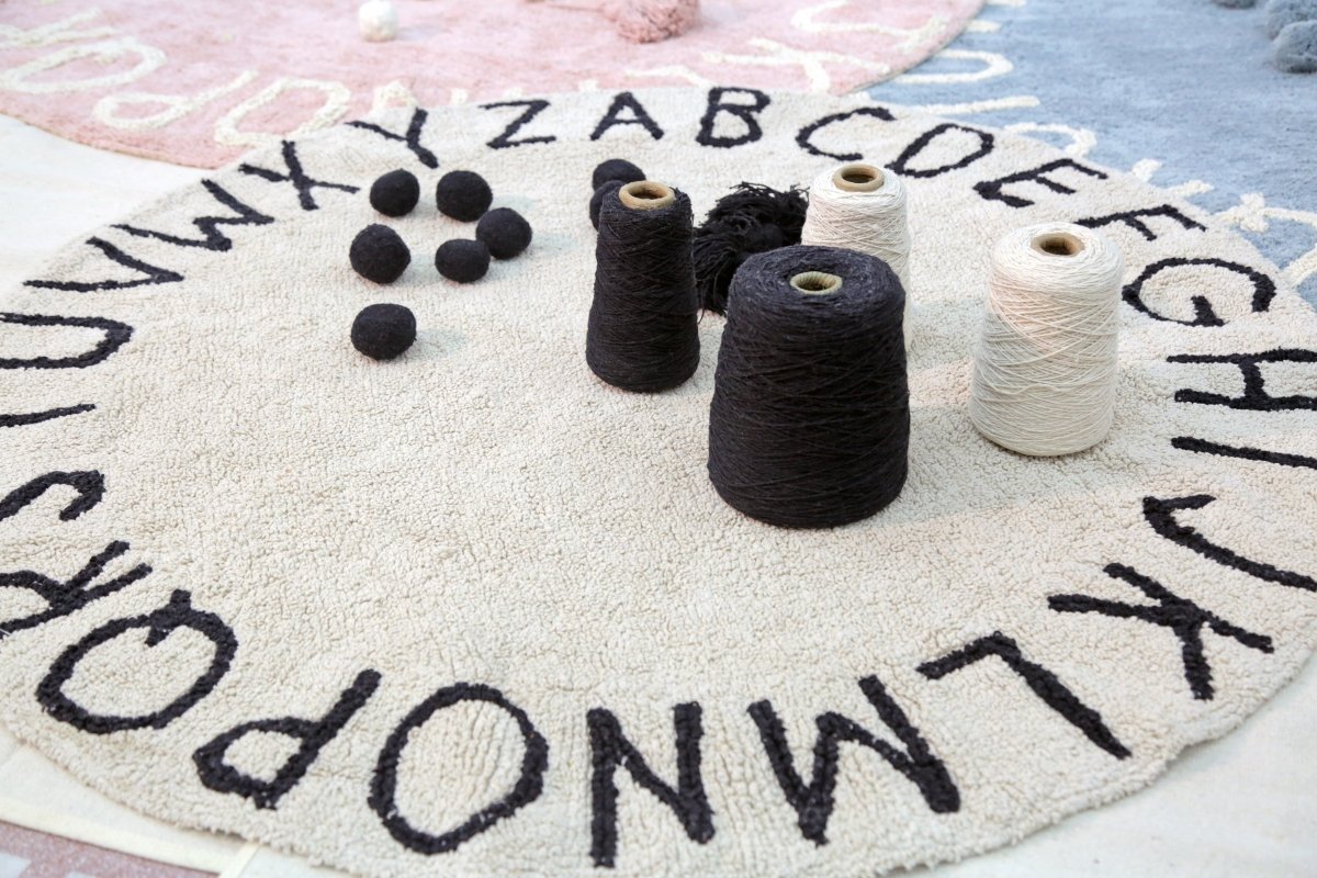 LORENA CANALS - Tapis Abc - Ecru Ø150 Cm