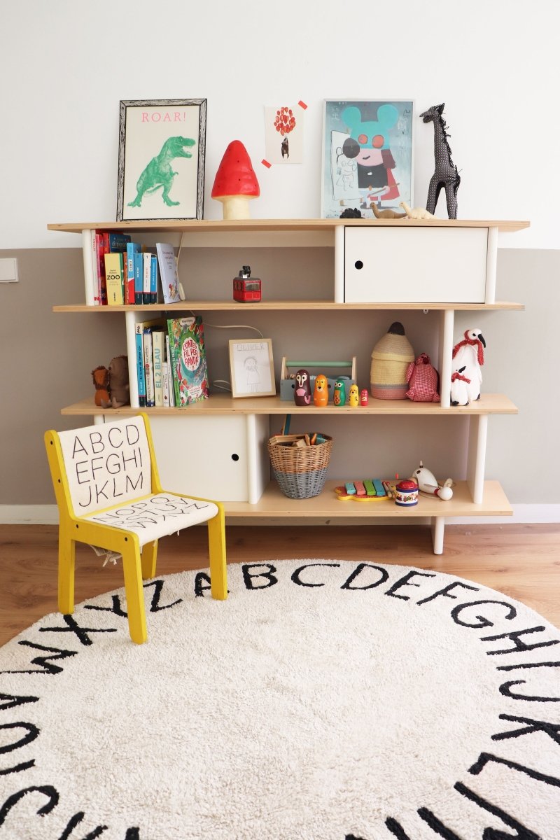 LORENA CANALS - Tapis Abc - Ecru Ø150 Cm