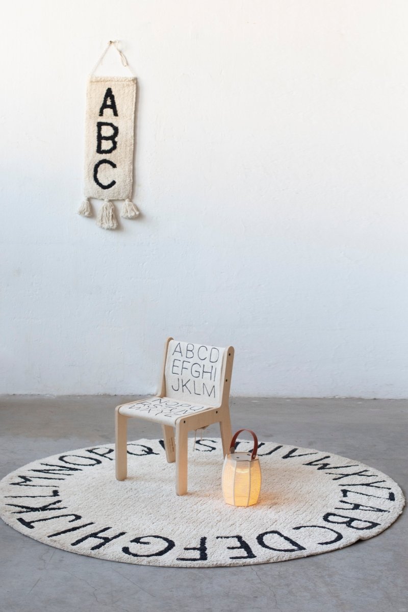 LORENA CANALS - Tapis Abc - Ecru Ø150 Cm