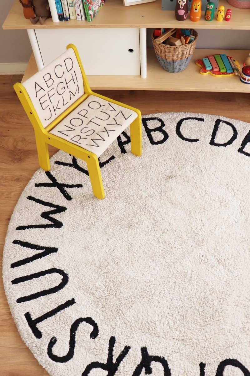 LORENA CANALS - Tapis Abc - Ecru Ø150 Cm