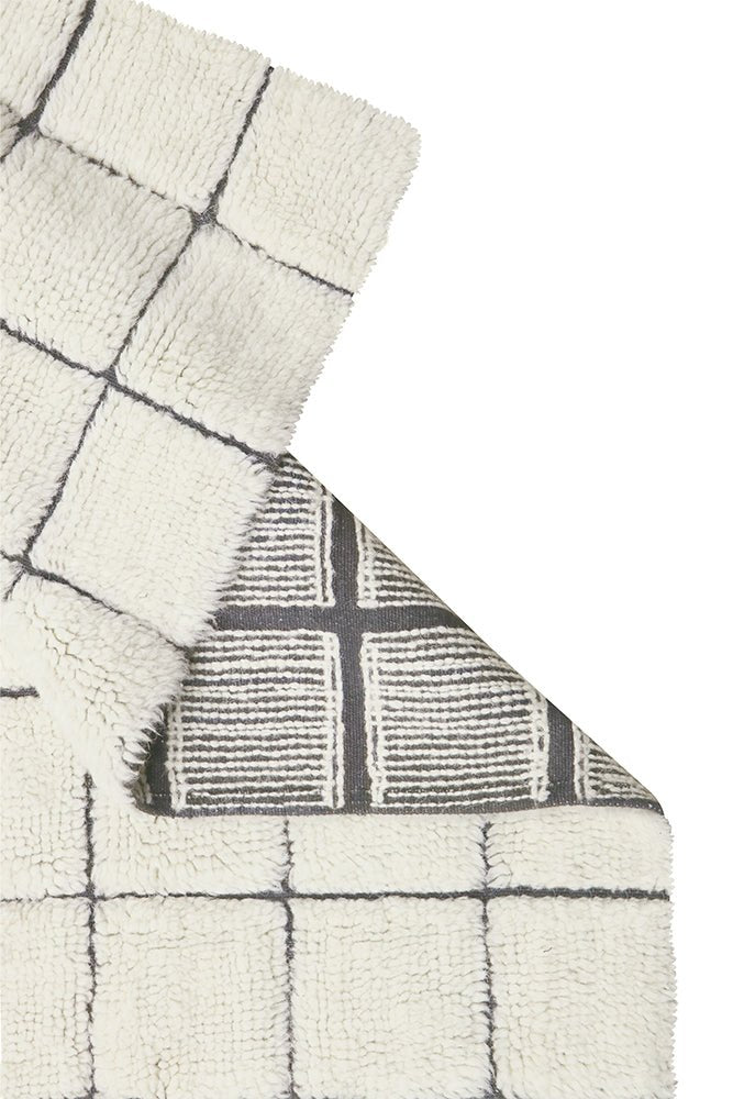 LORENA CANALS - Tapis De Passage En Laine Mosaic Naturel 80 X 230 Cm