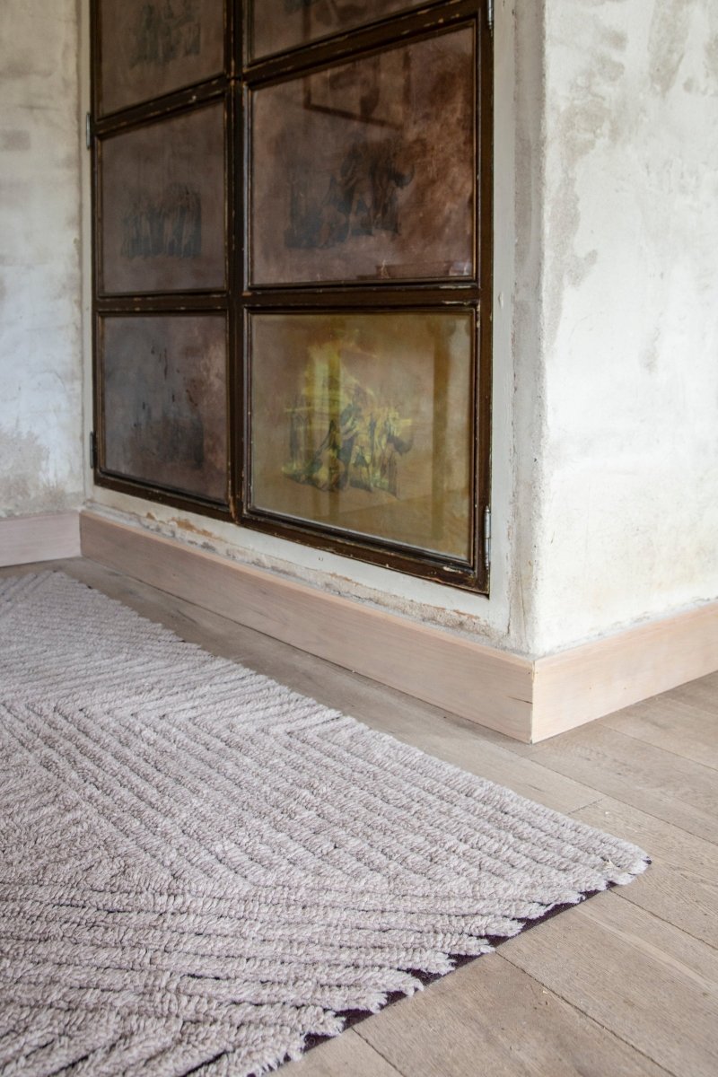 LORENA CANALS - Tapis en Laine Lavable Chia Noir 170 X 240 cm