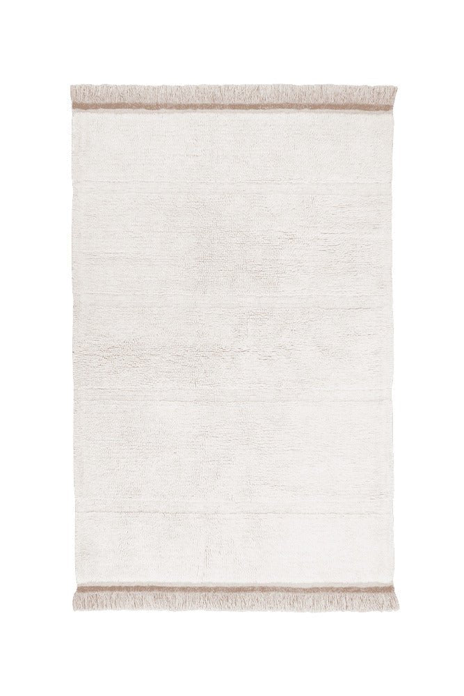 LORENA CANALS - Tapis en Laine Lavable Steppe Blanc - 5 Tailles Disponibles