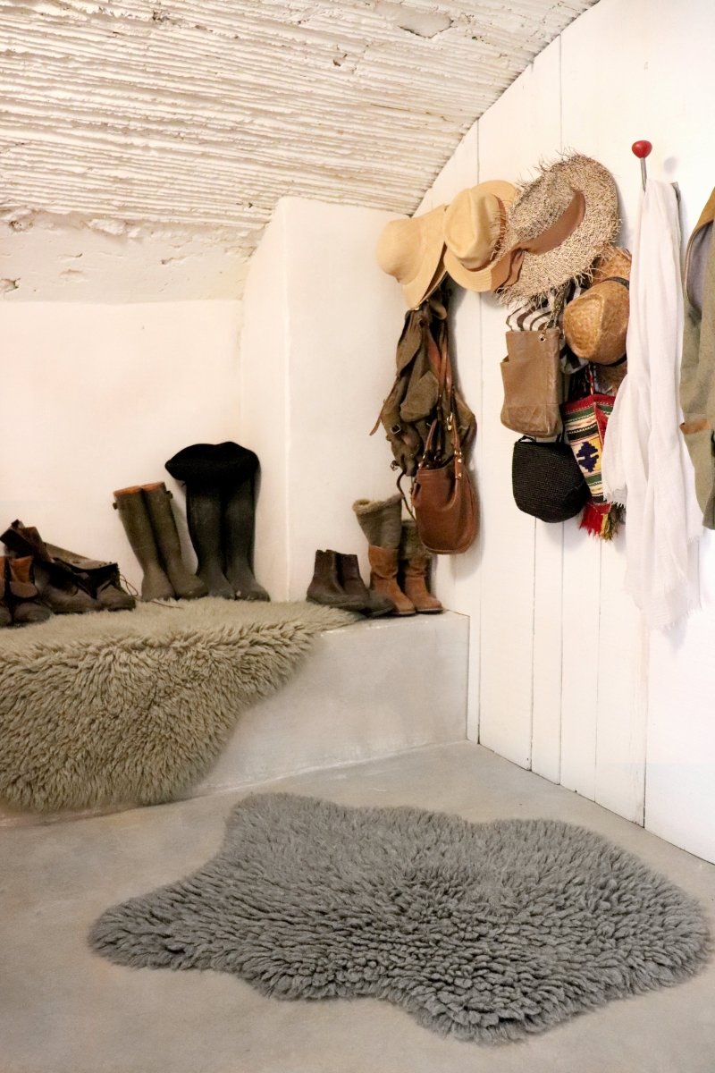 LORENA CANALS - Tapis En Laine Woolly - Sheep Grey 75 X 110 cm