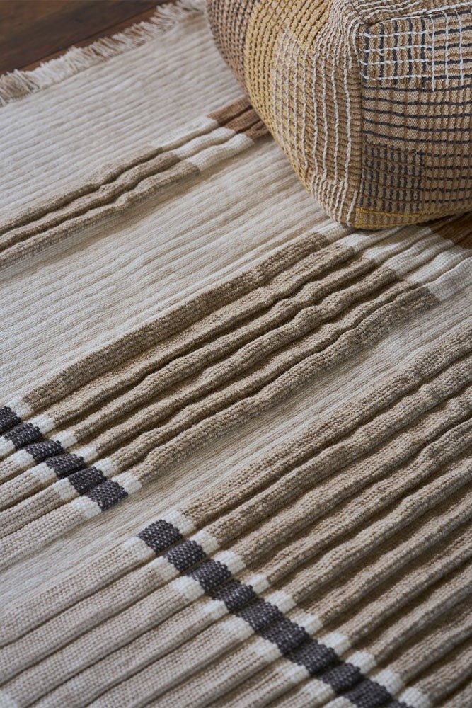 LORENA CANALS - Tapis Handloom Columns Natural 140 X 200 Cm