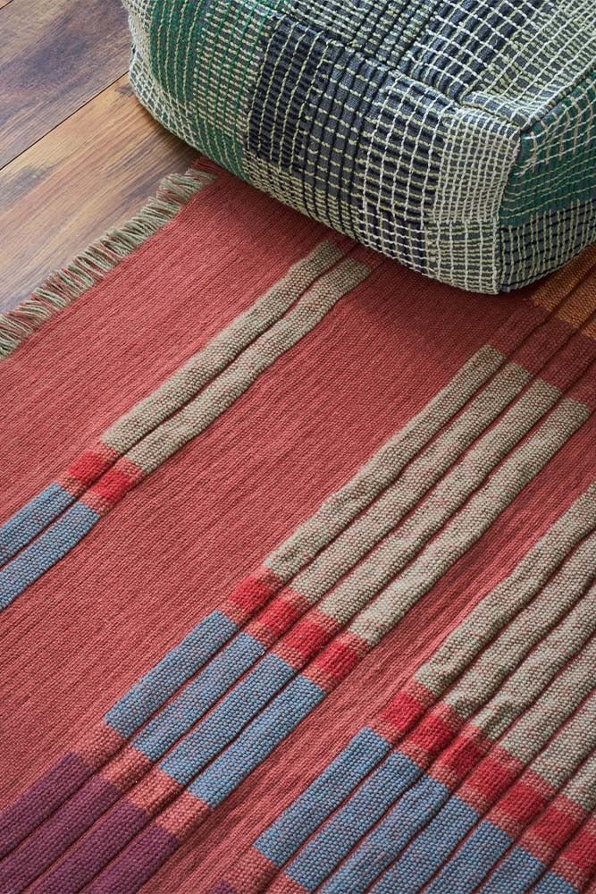 LORENA CANALS - Tapis Handloom Columns Sienna 250 X 350 Cm