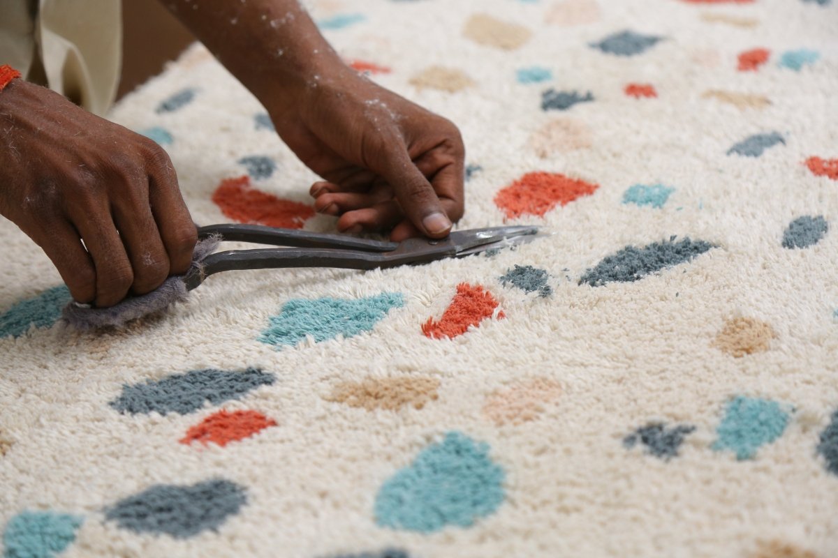 LORENA CANALS - Tapis Imprimé Marbré Lavable 140 X 200 cm