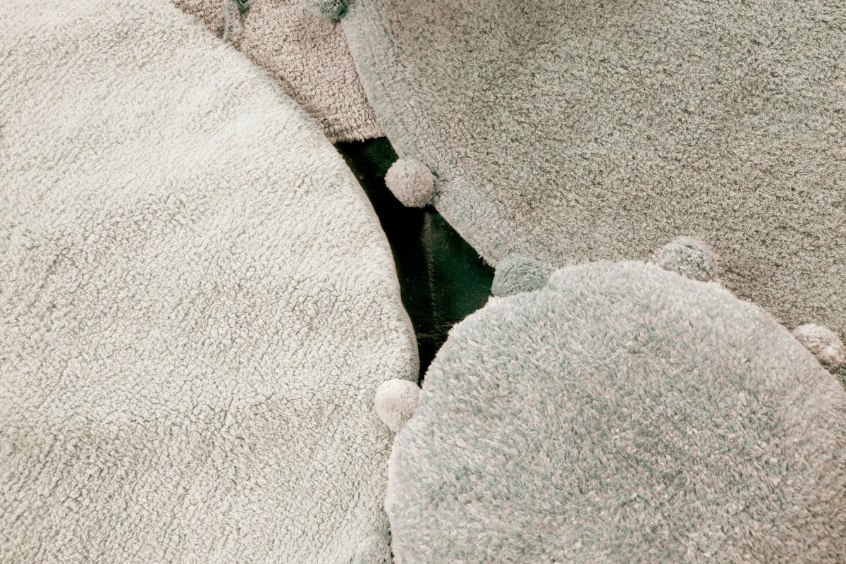 LORENA CANALS - Tapis Lavable Bubbly Olive 120 x 120 Cm