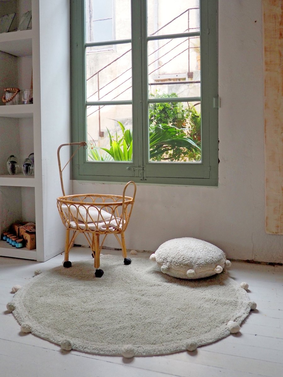 LORENA CANALS - Tapis Lavable Bubbly Olive 120 x 120 Cm