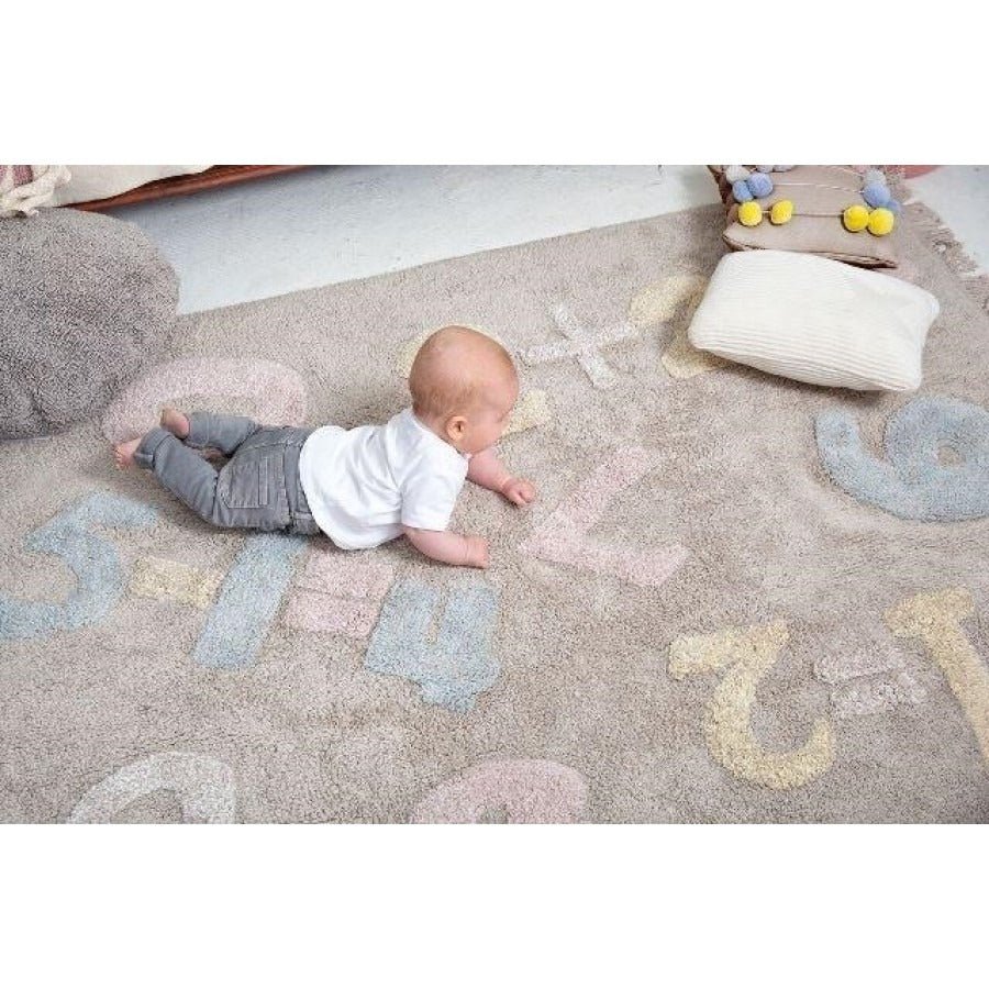 LORENA CANALS - Tapis Lavable Chiffres Bébé 120 X 160 Cm