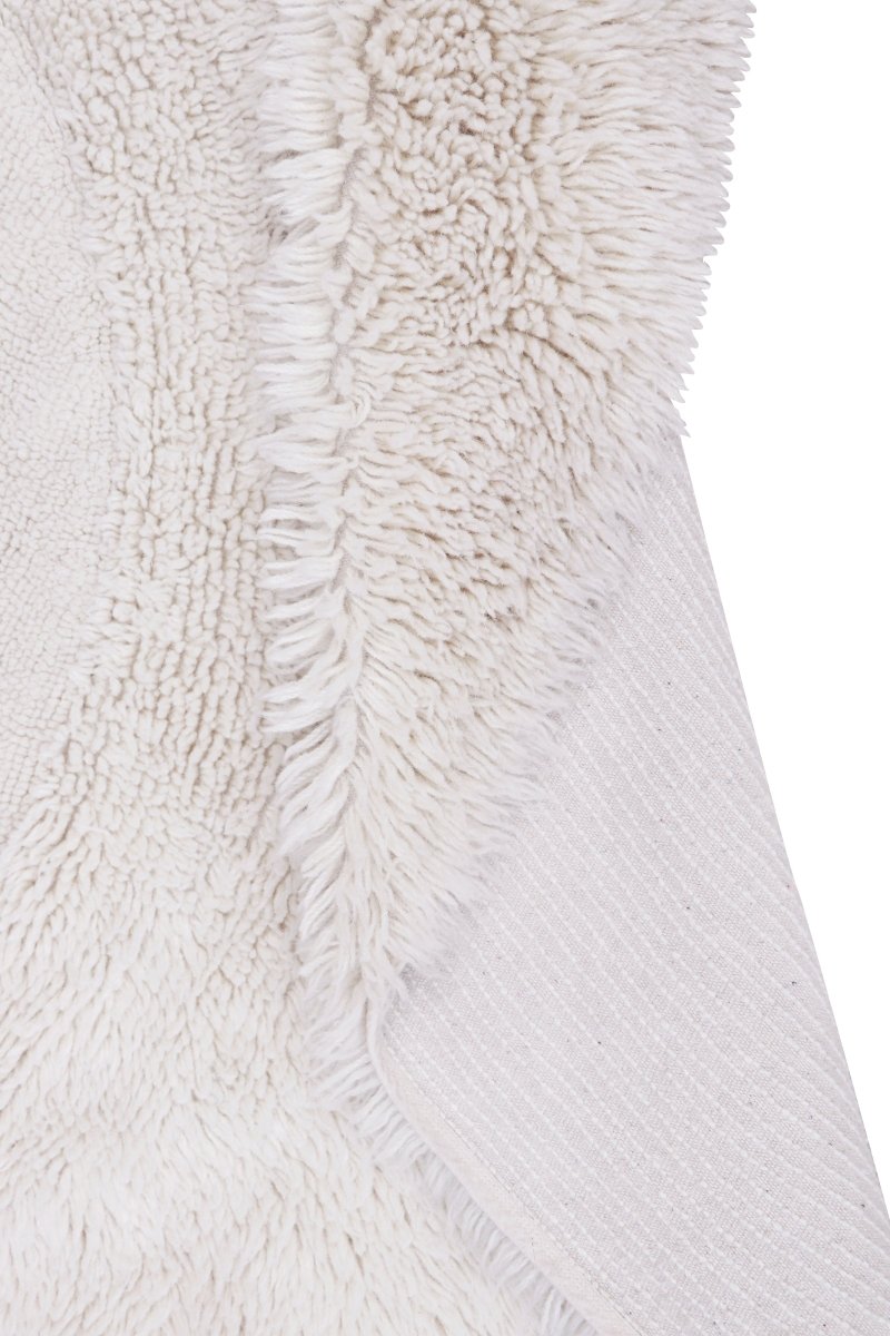 LORENA CANALS - Tapis Lavable En Laine Arctic Circle - Mouton Blanc 250 X 250 Cm