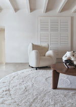 LORENA CANALS - Tapis Lavable En Laine Arctic Circle - Mouton Blanc 250 X 250 Cm