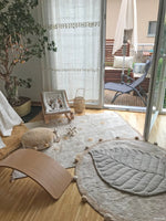 LORENA CANALS - Tapis Lavable Hippy Pois Naturel - Miel 120 X 160 Cm