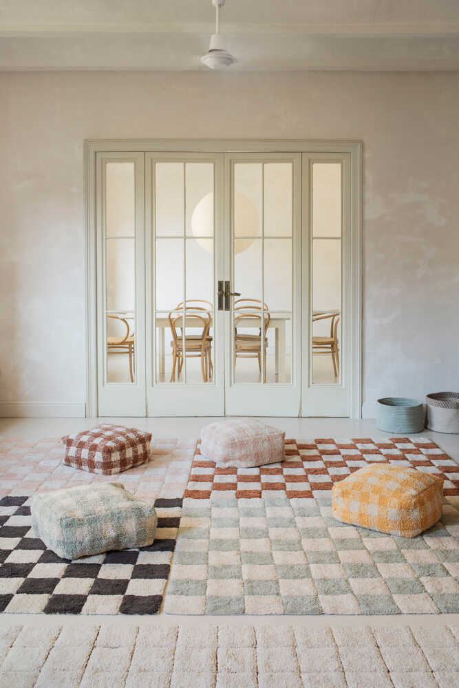 LORENA CANALS - Tapis Lavable "Kitchen Tiles" Bleu Sauge 170 x 240 cm