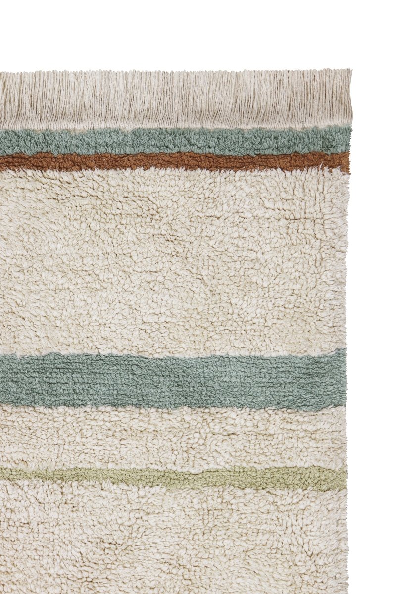 LORENA CANALS - Tapis Lavable Lanes Vintage Bleu 140 X 200 Cm