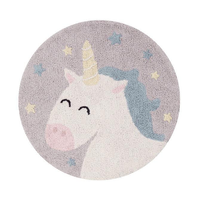 LORENA CANALS - Tapis Lavable Licorne Ø 100 Cm