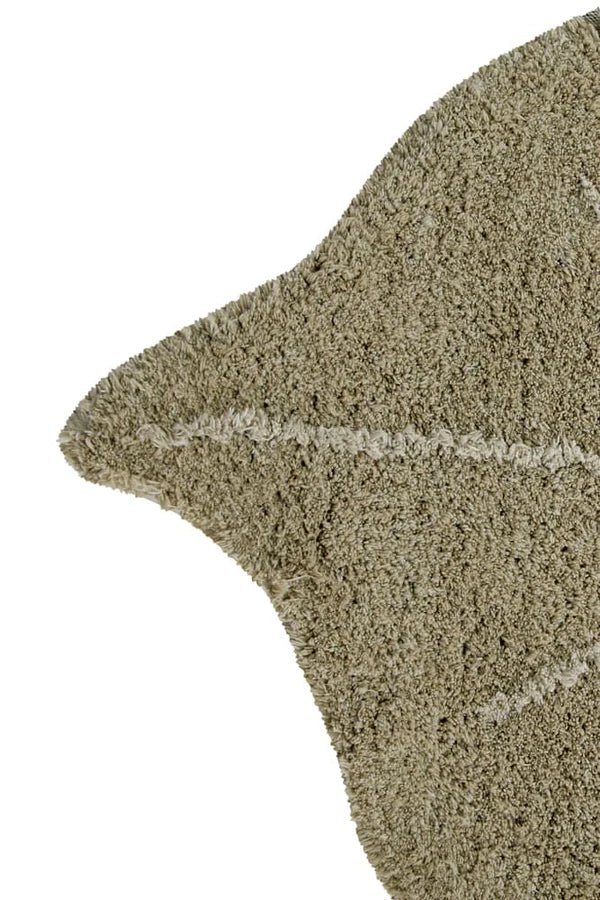 LORENA CANALS - Tapis Lavable Mini Monstera Olive 75 X 100 Cm