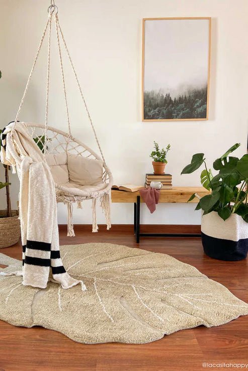LORENA CANALS - Tapis Lavable Monstera Olive 200 x 300 Cm