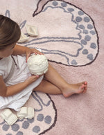 LORENA CANALS - Tapis Lavable Papillon 160 x 160 Cm
