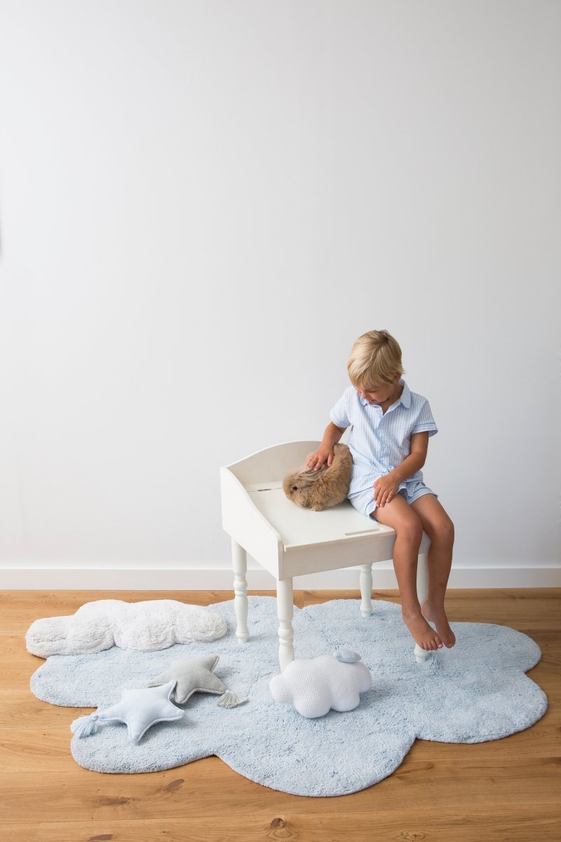 LORENA CANALS - Tapis Lavable Puffy Dream Bleu 170 x 110 Cm