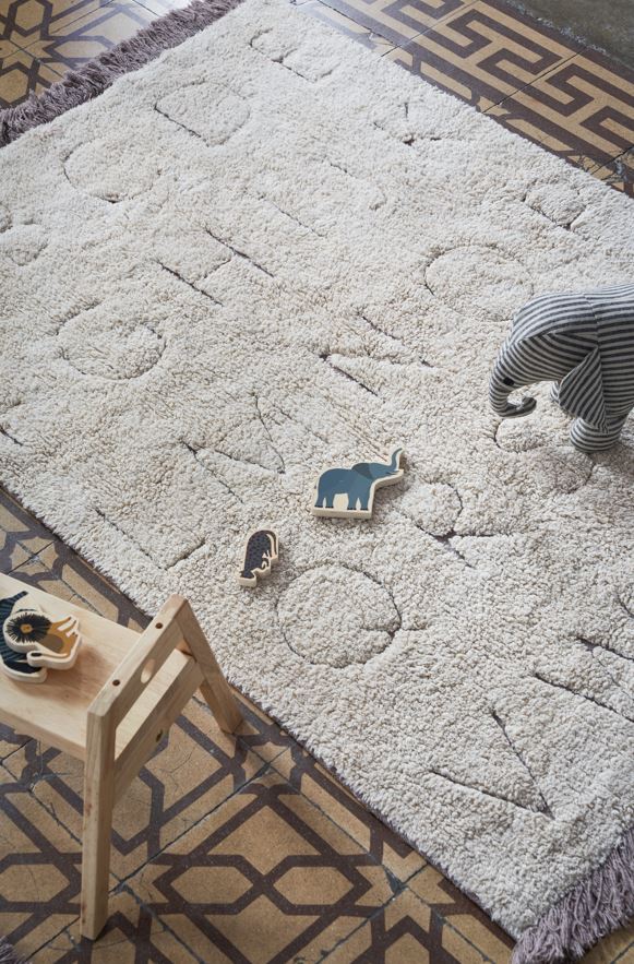 LORENA CANALS - Tapis Lavable Rugcycled Abc 90 X 130 Cm