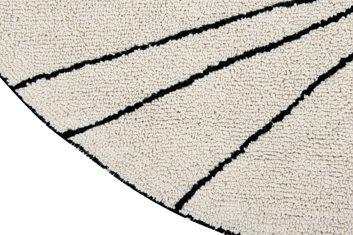 LORENA CANALS - Tapis Lavable Trace Beige 160 x 160 Cm