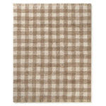 LORENA CANALS - Tapis Lavable Vichy Marron 90 x 120 Cm