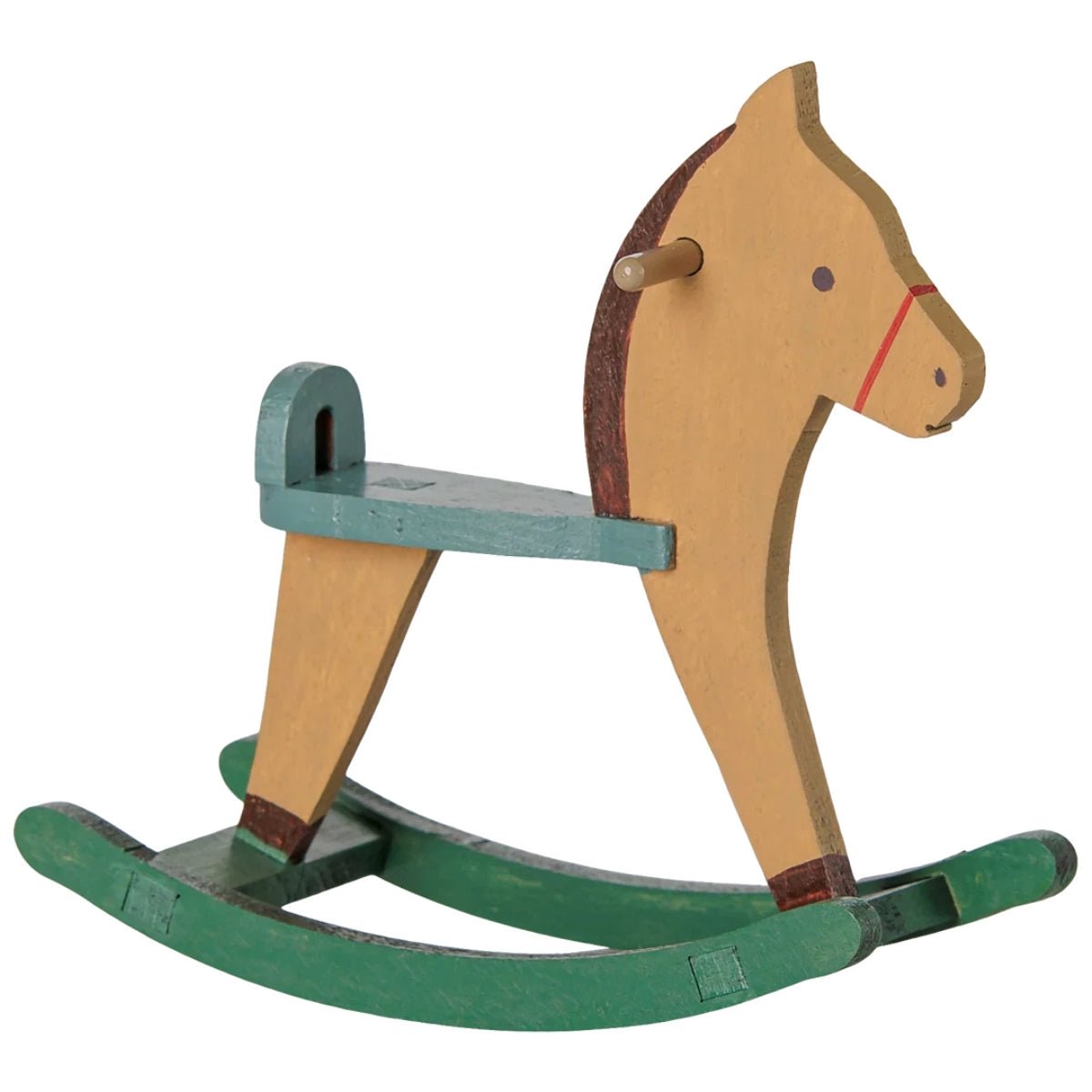 MAILEG-Cheval À Bascule, Pour Souris Maileg - Marron Clair