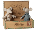 MAILEG-Grand-Mère & Grand-Père Souris Et Leur Boîte