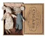 MAILEG-Grand-Mère & Grand-Père Souris Et Leur Boîte
