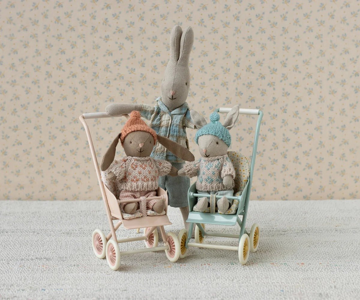 MAILEG - Lapin Hiver, Micro - Sable - Menthe