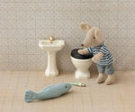 MAILEG - Lavabo De Salle De Bain Pour Souris Maileg - Blanc Cassé