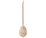 MAILEG - Ornement Oeuf De Pâques, Fleurs - Poudre Foncée