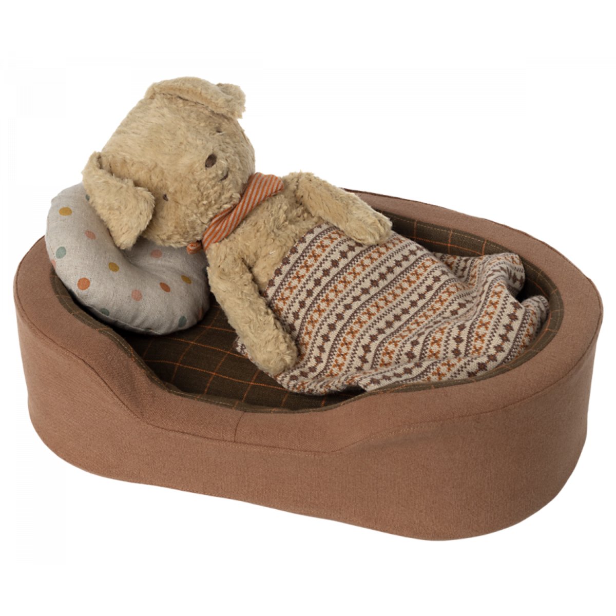 MAILEG - Panier Douillet, Medium - Marron