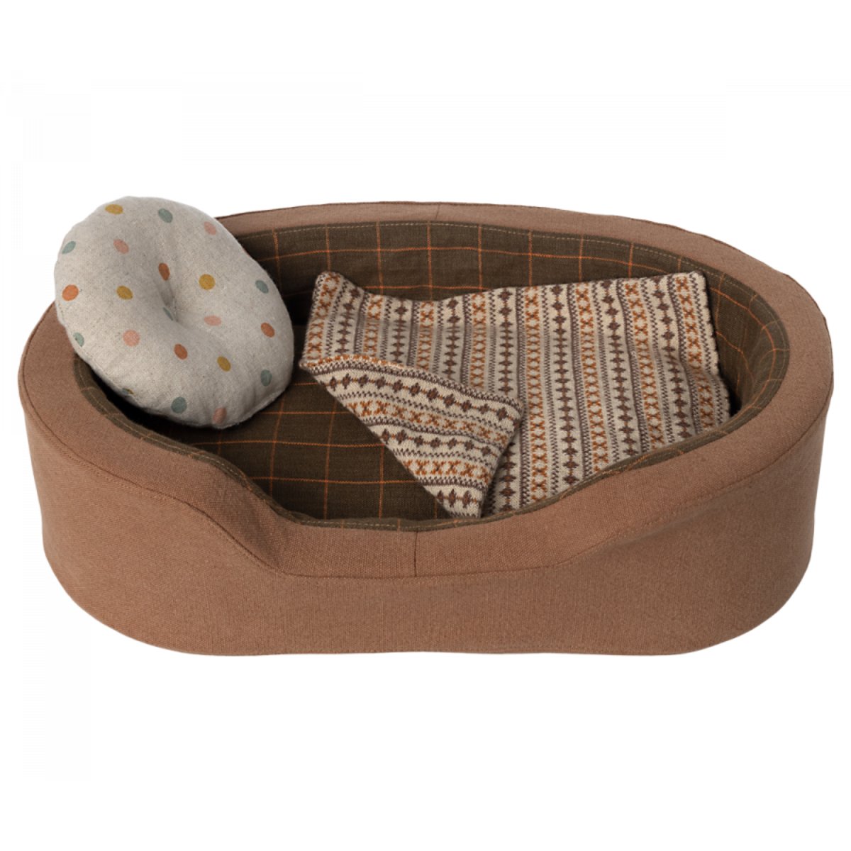 MAILEG - Panier Douillet, Medium - Marron