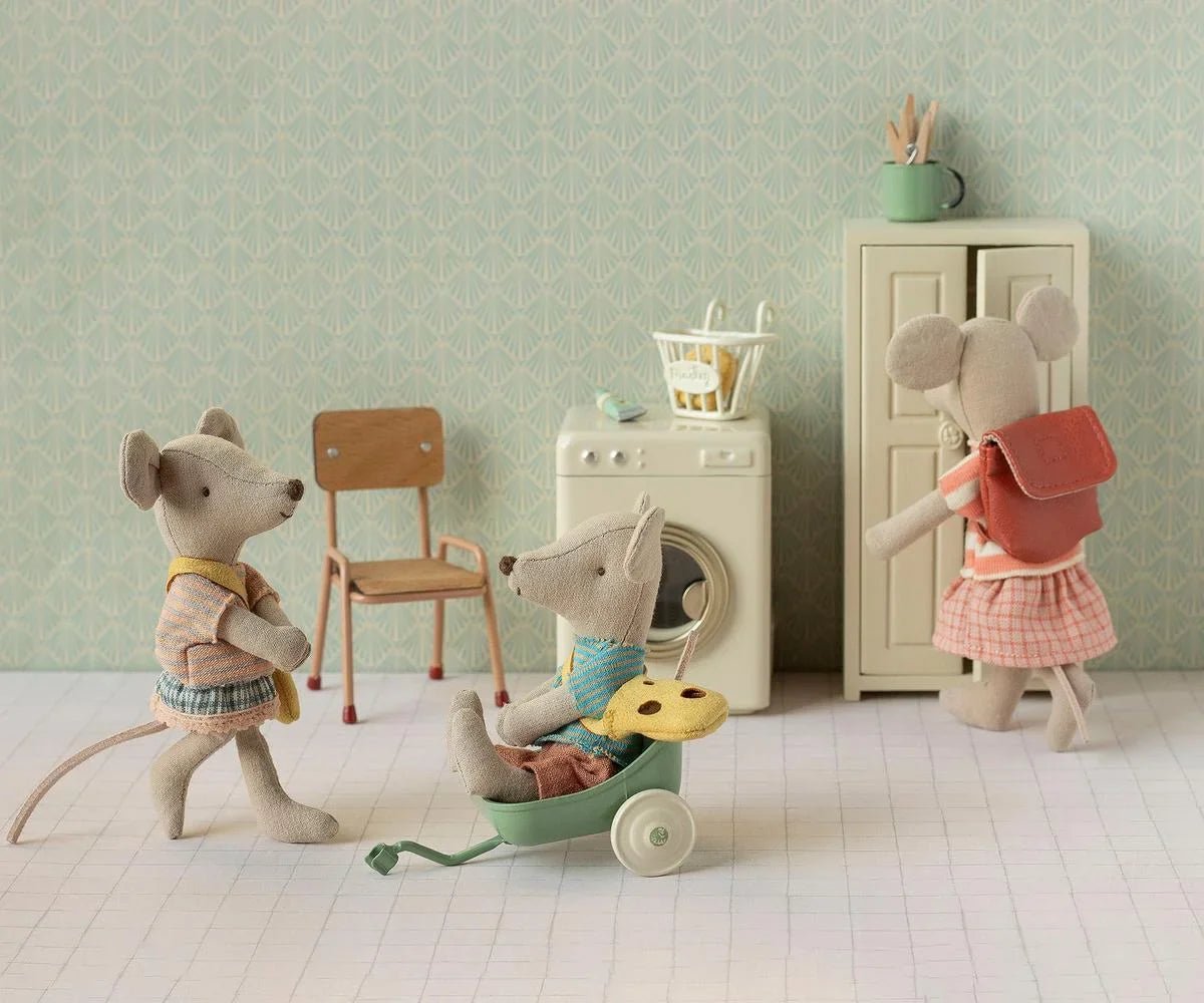 MAILEG-Petite Sœur Souris Avec Son Sac