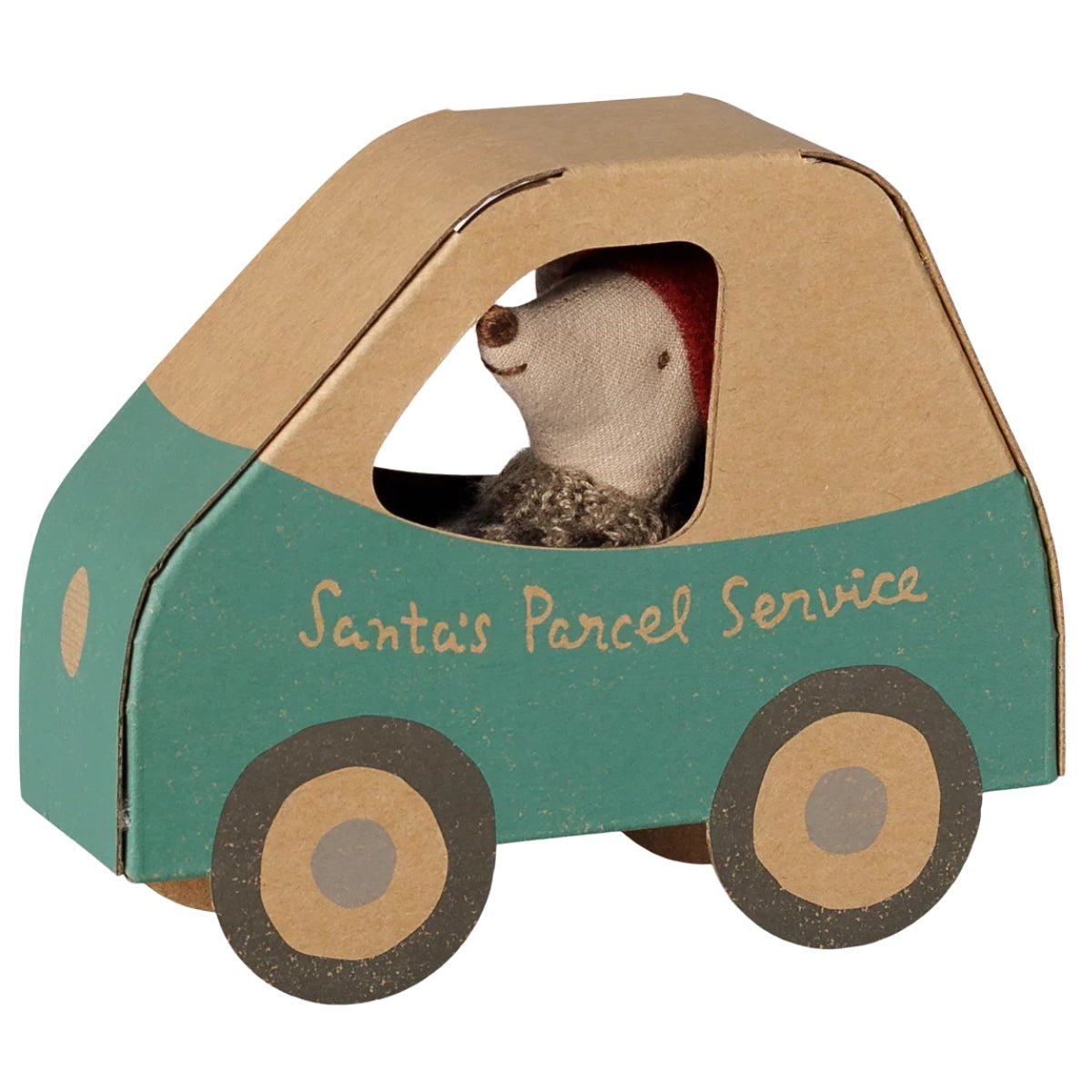 MAILEG-Souris De Noël, Petit Frère Dans Une Boîte En Forme De Voiture