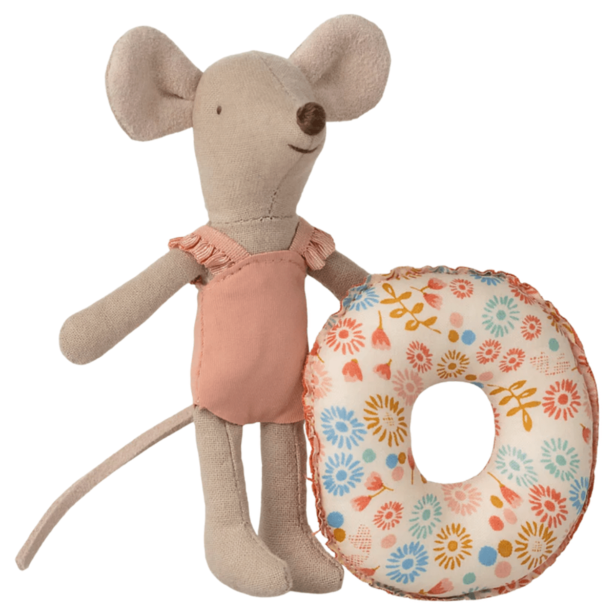 MAILEG - Souris De Plage Avec Flotteur, Petite Soeur - Fleur