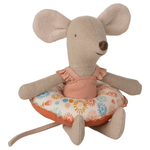 MAILEG - Souris De Plage Avec Flotteur, Petite Soeur - Fleur