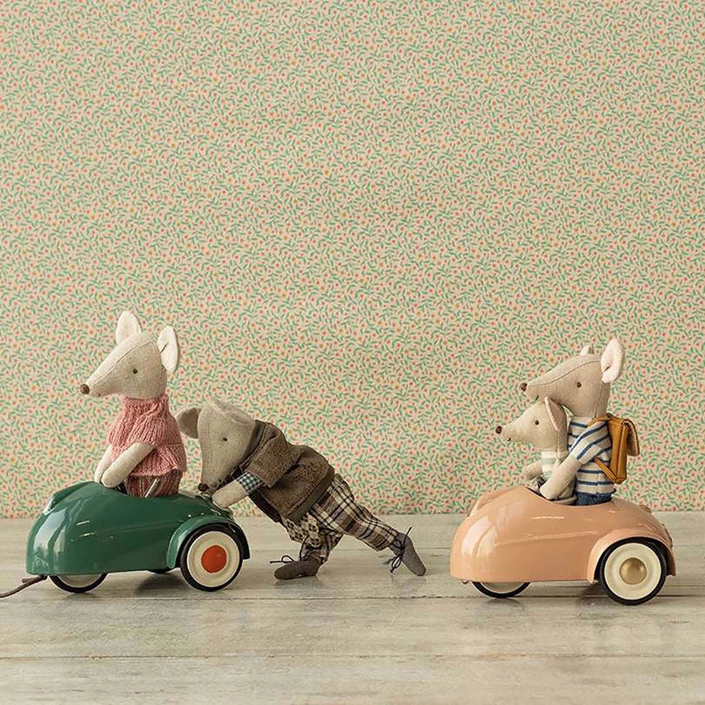 MAILEG - Voiture Souris - Vert Foncé