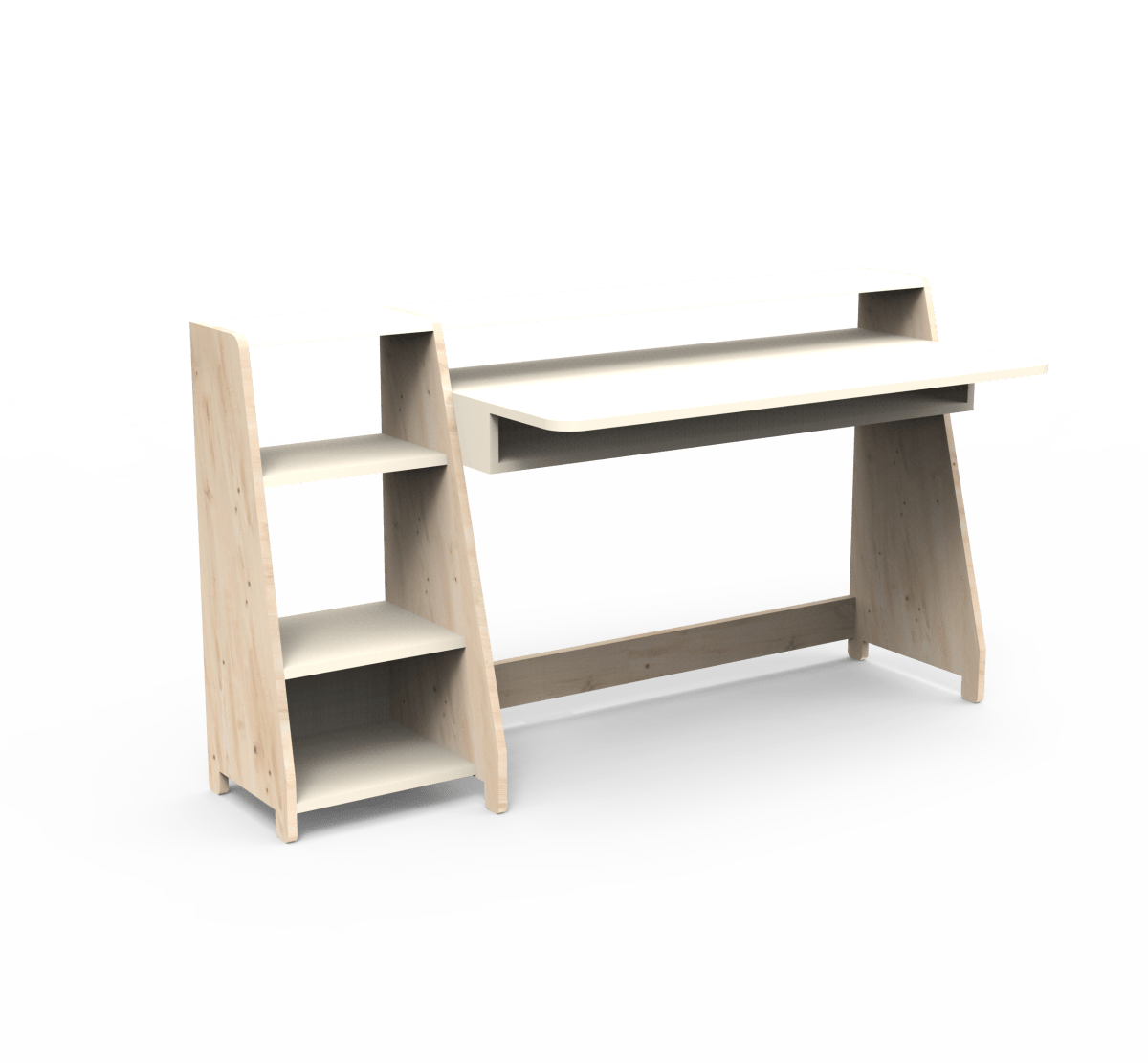MATHY BY BOLS - Grand Bureau Avec Une Colonne Étagère ASYMETRY