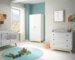 MATHY BY BOLS - Armoire 2 Portes MADAVIN (Coloris au Choix)