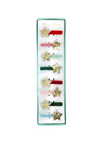 MERI MERI - Assortiment De 8 Pinces À Cheveux En Velours Etoiles Dorées