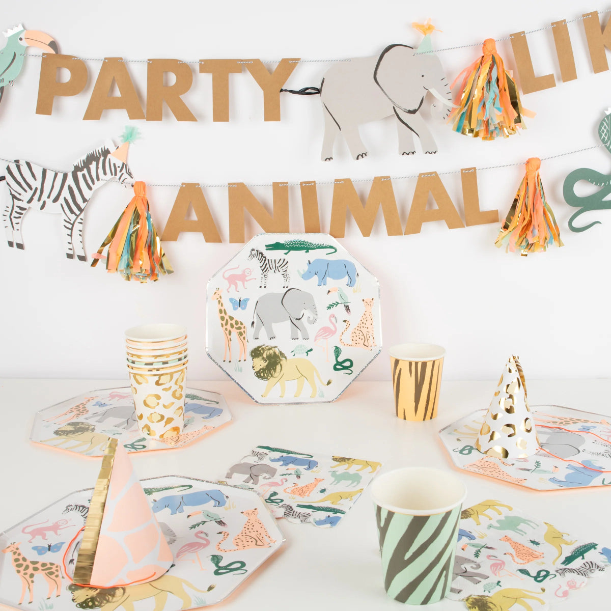 MERI MERI - Sacs De Fête Imprimés Animaux Safari