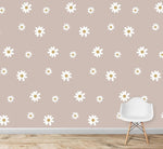 MUNKS & ME - Grand Papier Peint Panoramique Pour Enfants - À Motifs Floraux De Marguerites