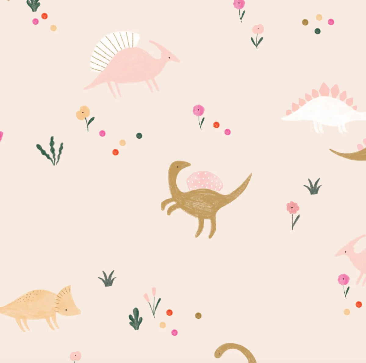 MUNKS & ME - Papier Peint Panoramique Pour Enfants - À Motifs Répétés Dixie Dinosaur