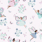 MUNKS & ME - Papier Peint Panoramique Pour Enfants - À Pois Peints, Violet, Féerique
